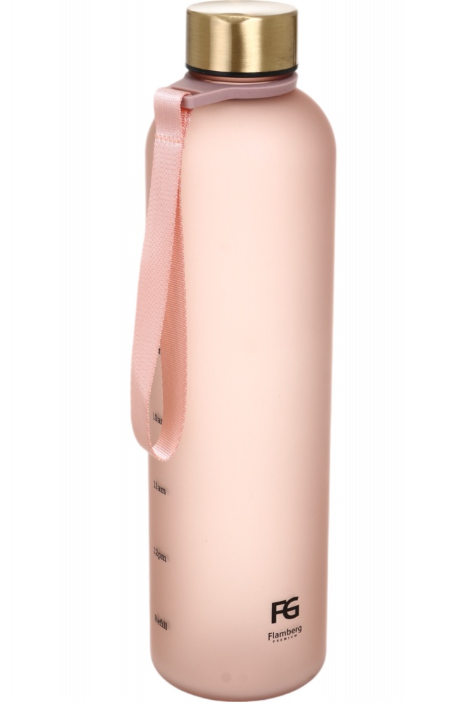 Бутылка для воды Flamberg Premium Elixir 1000 мл пудрово-золотой
