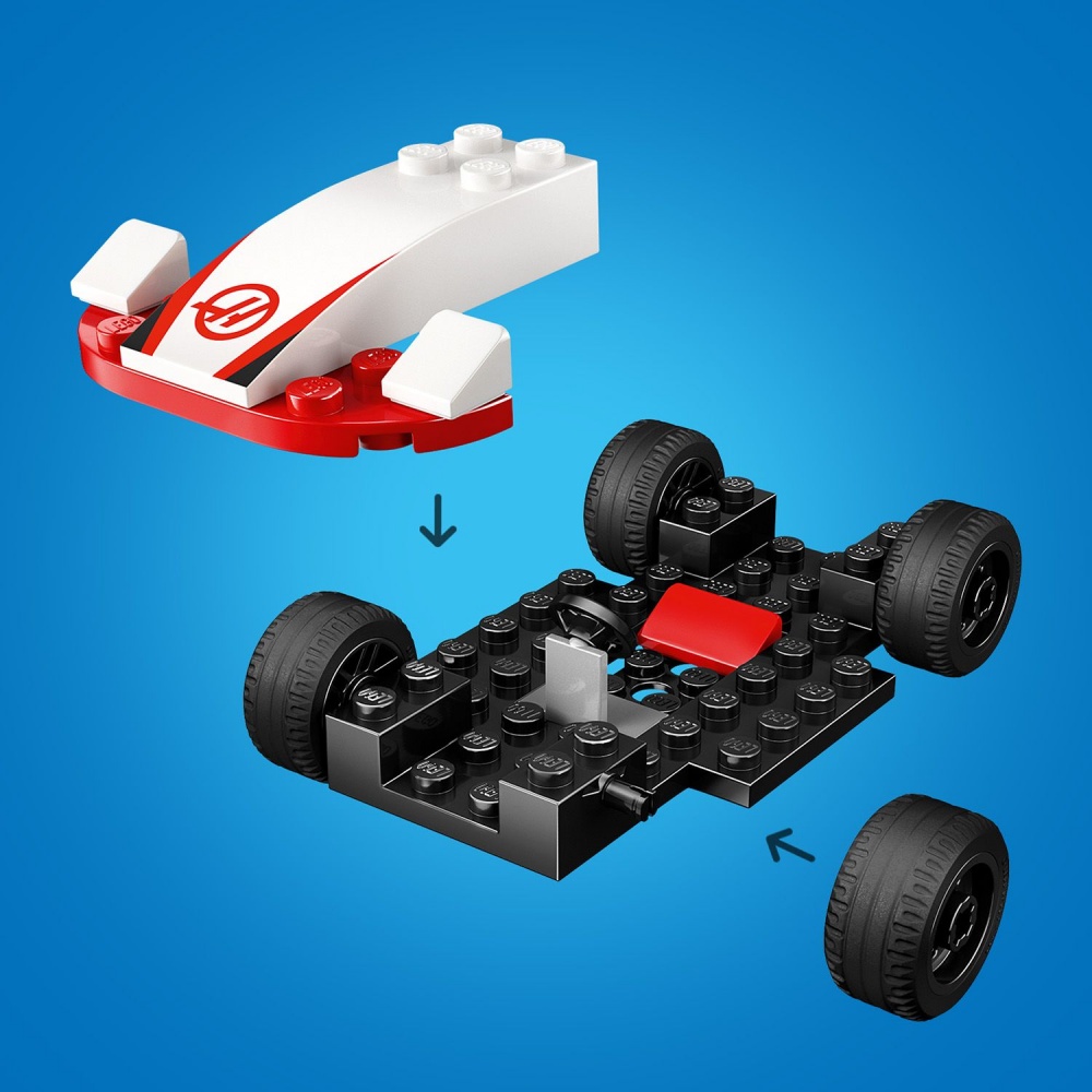 Конструктор LEGO City Автомобили для гонки F1® команд Williams Racing и Haas F1® 60464