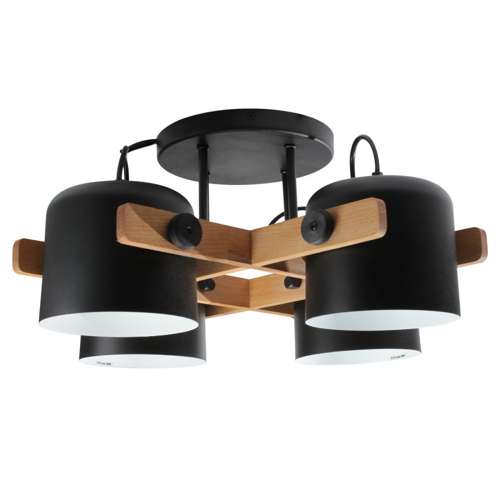 Люстра потолочная LIGHT SET KONVALIA CRL 160 4xE27 черный