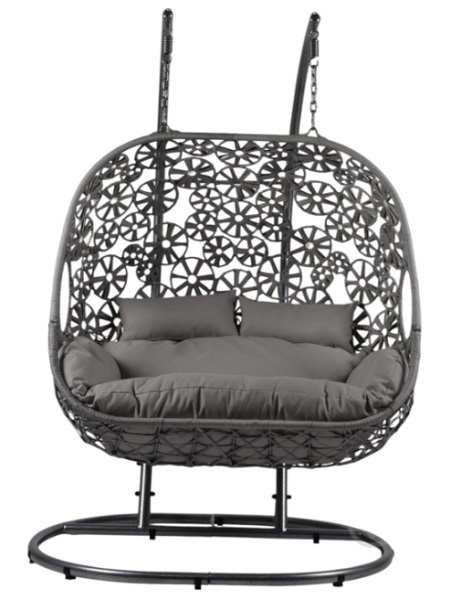 Кресло-кокон Bella Vita Жасмин подушка серая