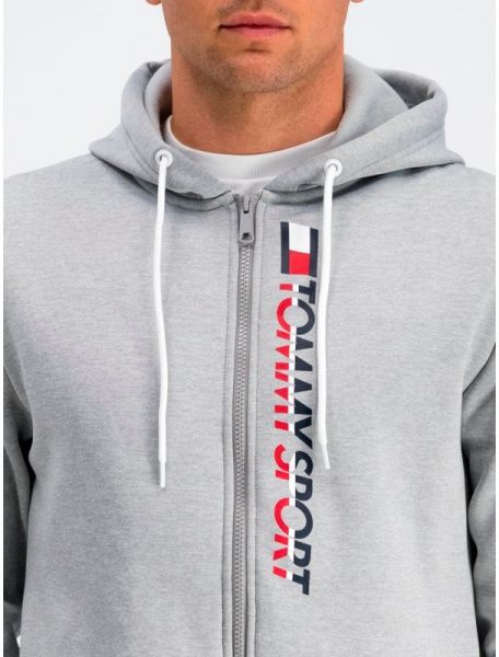 Джемпер Tommy Hilfiger FLEECE ZIP UP HOODY S20S200281001 р. M світло-сірий