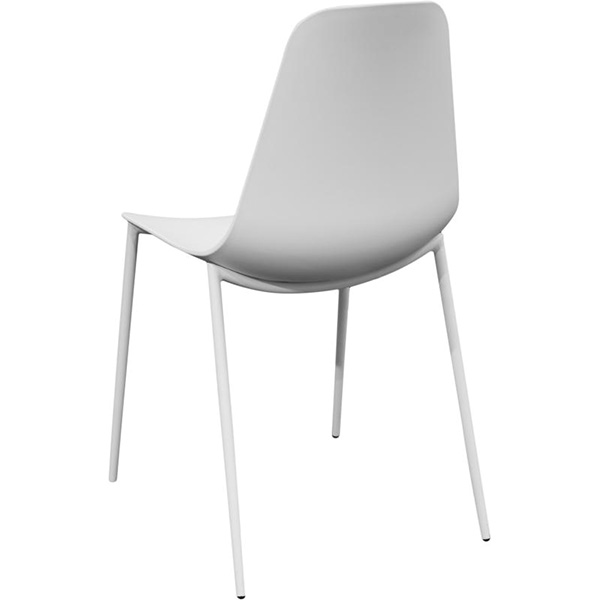 Стул обеденный Slim белый/белый