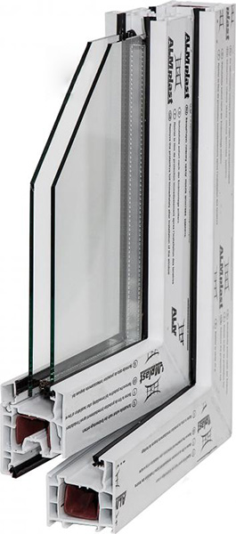 Двері металопластикові ALMplast 760x2180 мм праві