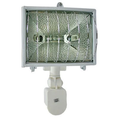 Прожектор галогеновый с датчиком движения Ultralight 500 Вт белый