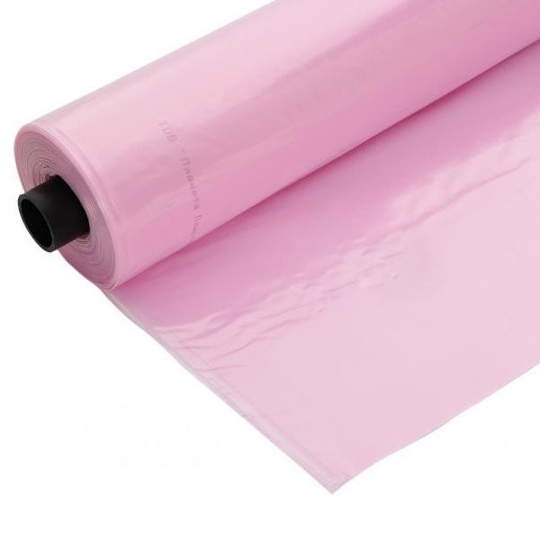 Плівка поліетиленова стабілізована 6x33 м UV-6 Планета Пластик 150 мк прозорий з рожевим відтінком