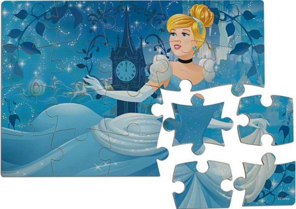 Пазл деревянный Spin Master 4 в 1 «Принцессы» 23х15 см SM98490/6040050