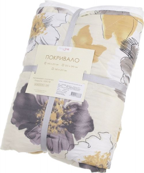 Покривало стьобане Печворк 3304 140x215 см золотисто-коричневий 