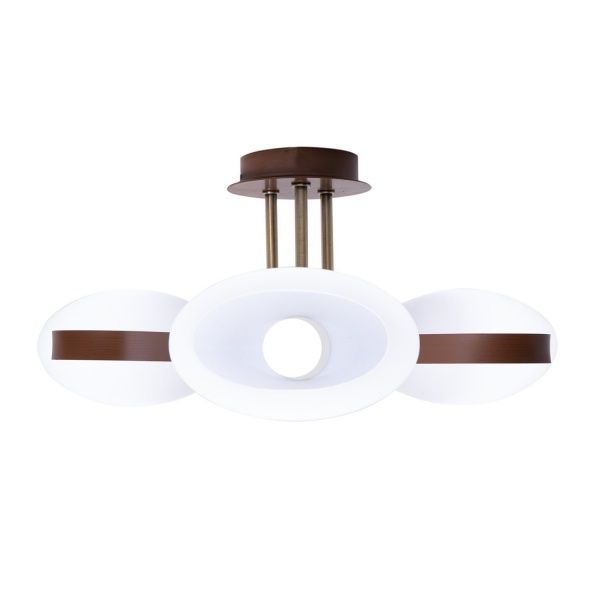 Люстра потолочная Altalusse INL-9210C-13 3x40 Вт E14 античная бронза/орех 