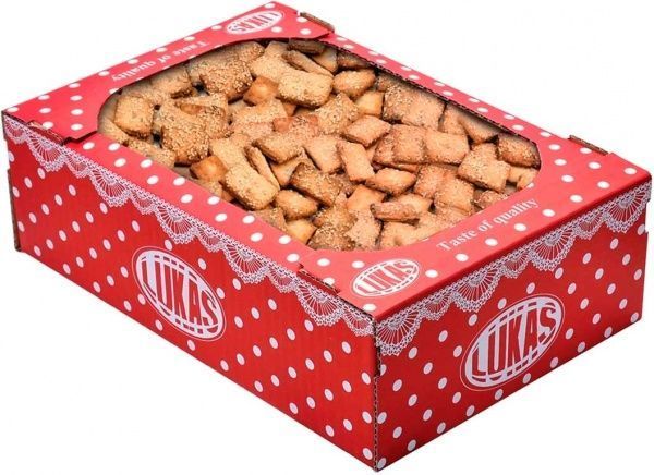 Печиво Лукас листкове Грильяжне 500 г (4823054601650) 