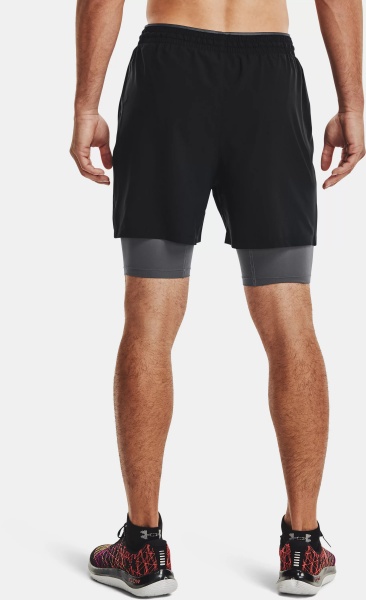 Шорты Under Armour Qualifier 2-in-1 Short 1345320-001 р. 3XL черный