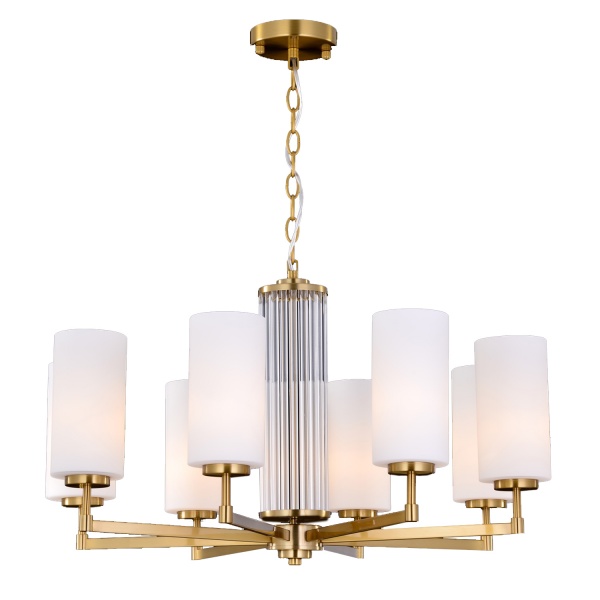 Люстра подвесная Victoria Lighting 8x40 Вт E27 золото Azalea/PL8 gold 