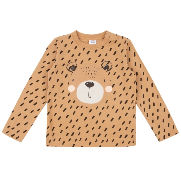 Пижама детская для мальчиков Funtime р.92 бежевый с рисунком 