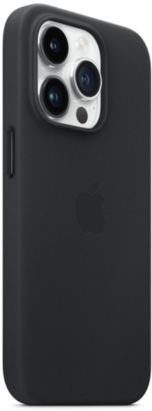 Чехол Apple Leather Case with MagSafe для iPhone 14 Pro midnight (MPPG3ZE/A)