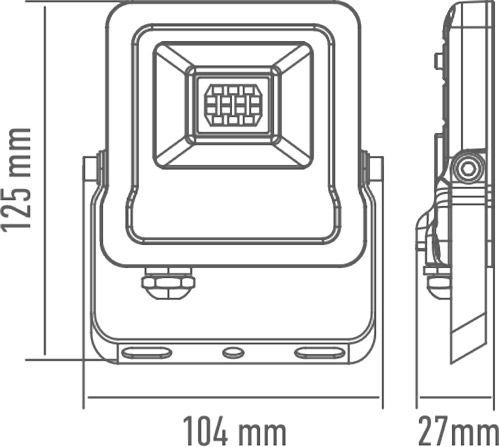 Прожектор Maxus 1-Max-01-LFL-1050 Flood Light LED 10 Вт IP65 черный 