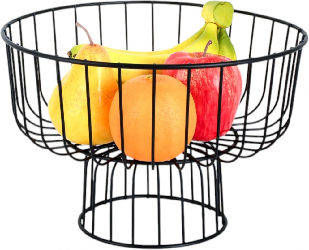 Корзинка для фруктов Flamberg Premium Aurum 28x14,5x9,3 см черный