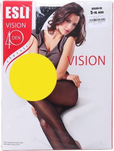 Колготки женские ESLI Vision Classic р. 5 40 den nero 2 пар 