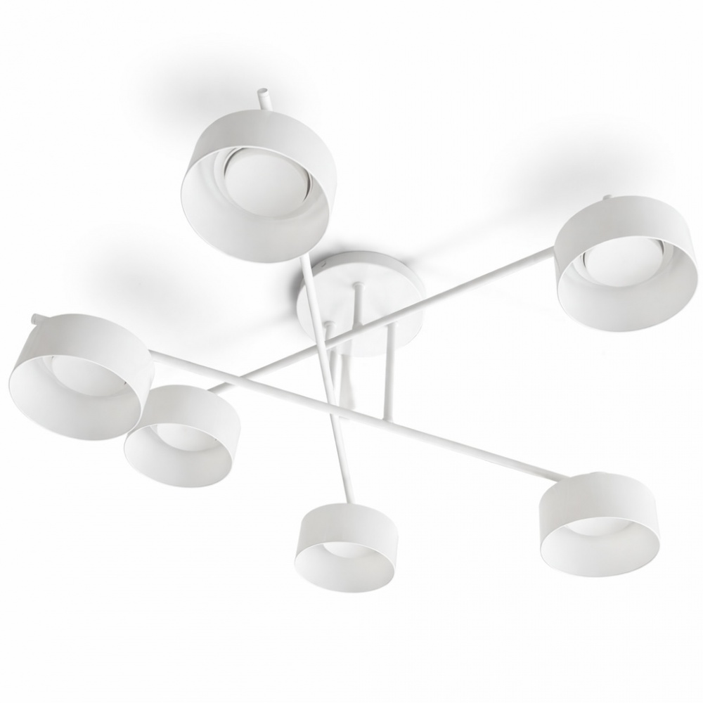 Люстра стельова LIGHT SET DOVIRA 6x12 Вт GX53 білий/димчатий