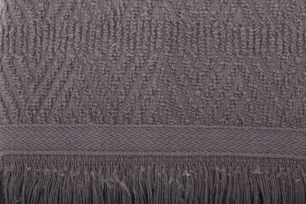 Набір рушників Агата 2 шт. 50x100 см сірий/ білий ТК-Домашній текстиль ТОВ 