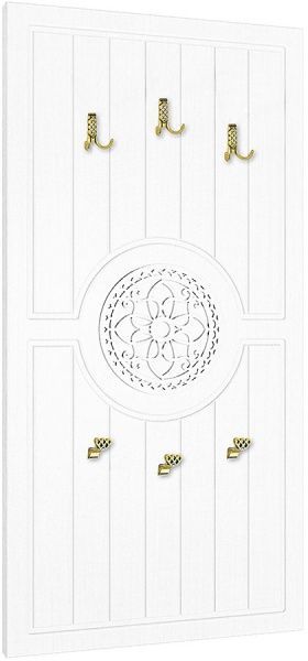 Вешалка для одежды Санти Мебель Монблан МБ-08 белое дерево