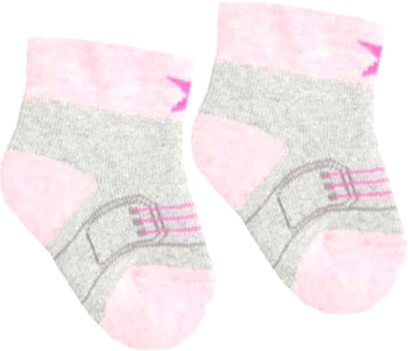 Шкарпетки дитячі для дівчаток Duna 4012 р.12–14 світло-сірий 