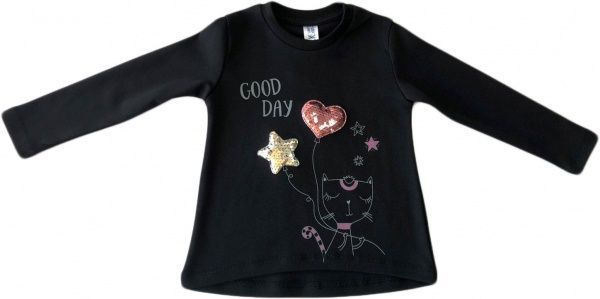 Джемпер Roksana Серце паєтки 1067/22007 р.110-116 чорний 