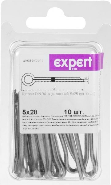 Шплинт DIN 94 5x28 мм 10 шт. Expert Fix