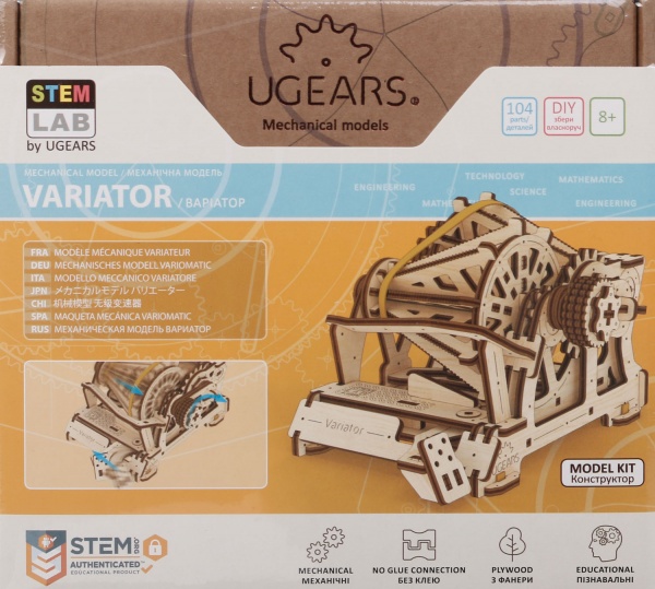Деревянный 3D-конструктор UGEARS Вариатор