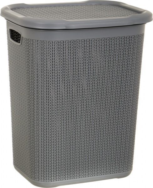 Кошик для білизни Ucsan Plastik темно-сірий
