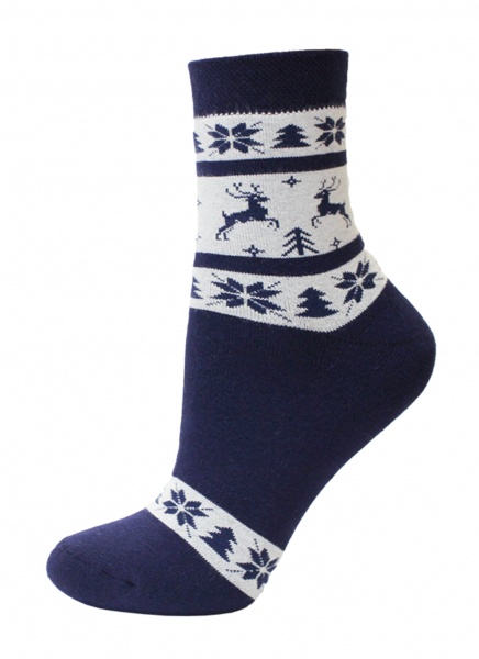 Шкарпетки жіночі Conte 1408 ARCTIC (махрові) 160 р.23 темно-синій