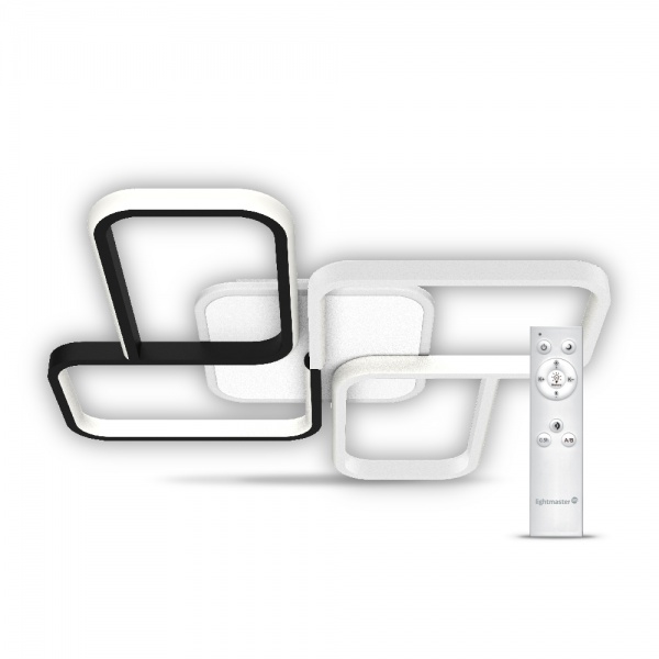 Світильник стельовий LightMaster NOIRBLANC білий із чорним 2700-6500 К CE2340 84W