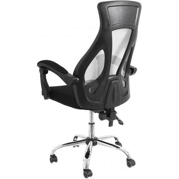 Кресло офисное Лима серо-черное