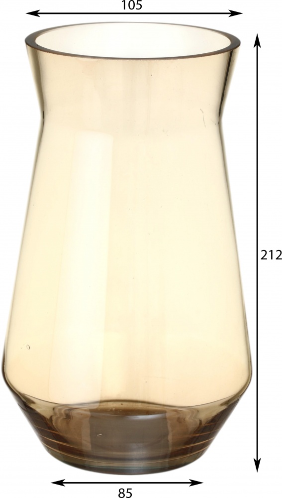 Ваза скляна Sensio Galaxy 20,7 см золота 1005