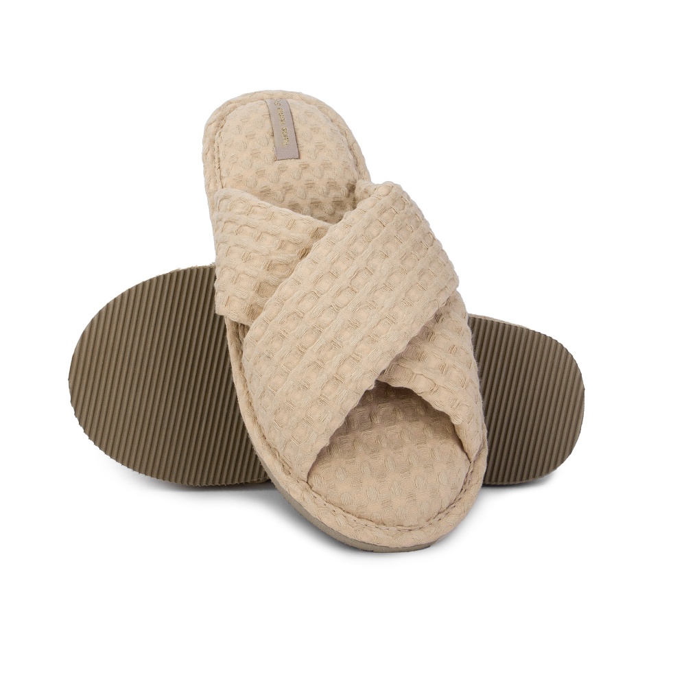 Тапки домашние Twins HS-VL Waffle 13958 р.38/39 бежевый