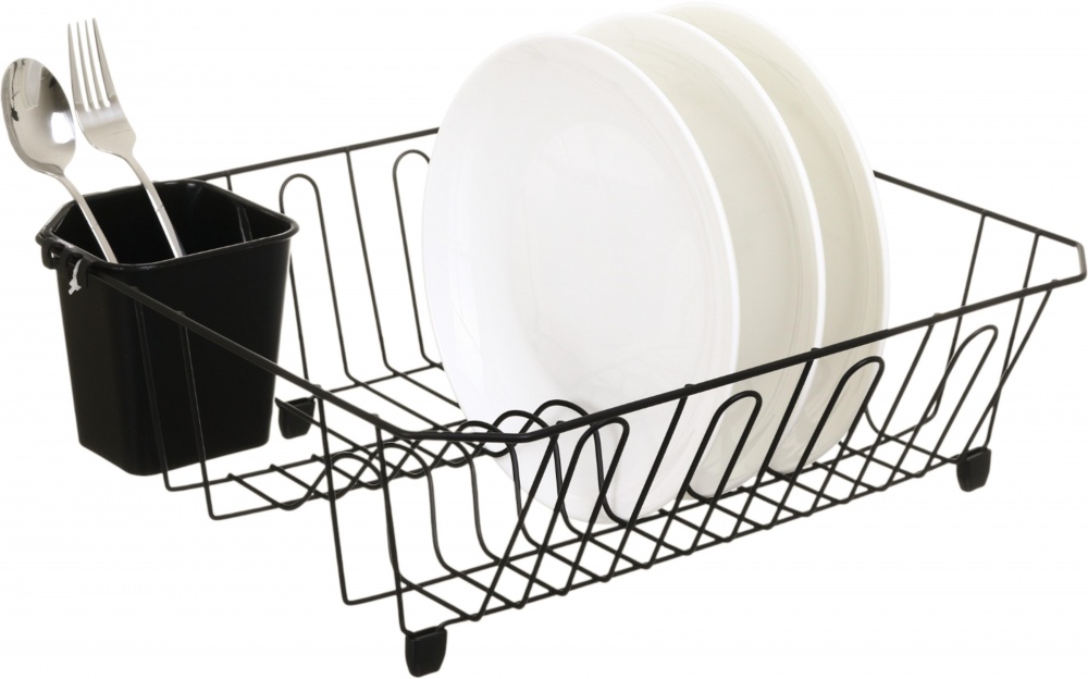 Сушарка для посуду Flamberg Premium Civico 36,5x32,5x11,5 см чорний
