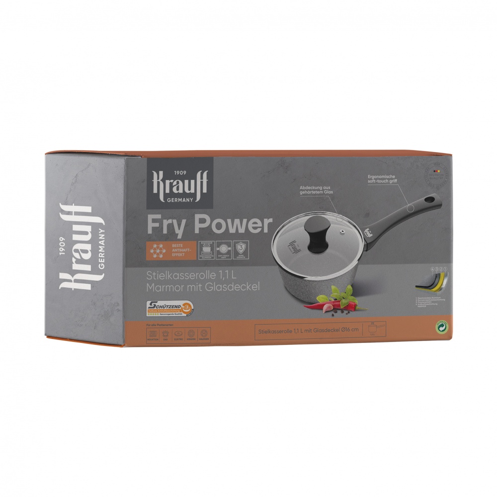 Ківш з кришкою Krauff Fry Power 1,1 л 25-45-248