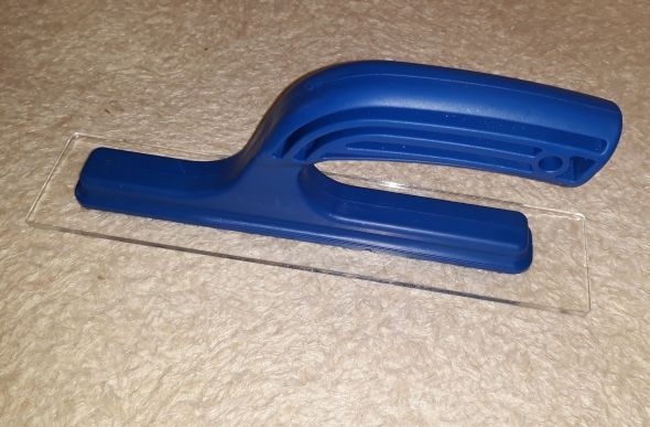 Шпатель прозрачный маленький 230х50 мм малярный Bioplast 1053