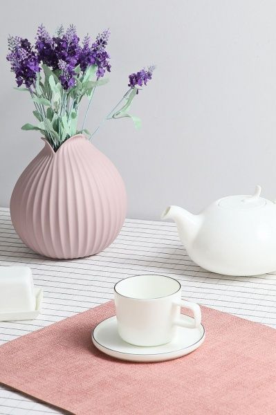 Ваза керамическая розовая Yoko 18 см 1361610 ASA