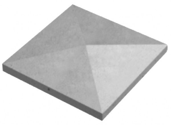 Кришка на стовп конусна 480x480x90 мм сірий ЗЗБК ім. С. Ковальської 