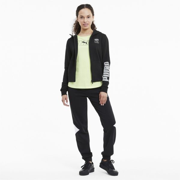 Джемпер Puma Rebel Full-Zip Hoodie 58356701 р. XS чорний
