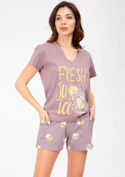 Пижама женская Roksana Lemonade №1151/16125 р. 3XL фиолетовый 