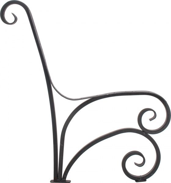 Декоративный элемент Лавка кованная 8011