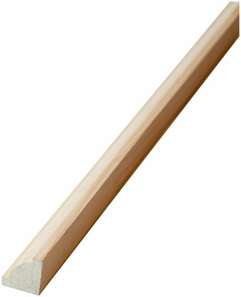 Уголок радиальный ЛІСБУДІНВЕСТ потолочный 20х20х2500 мм сосна