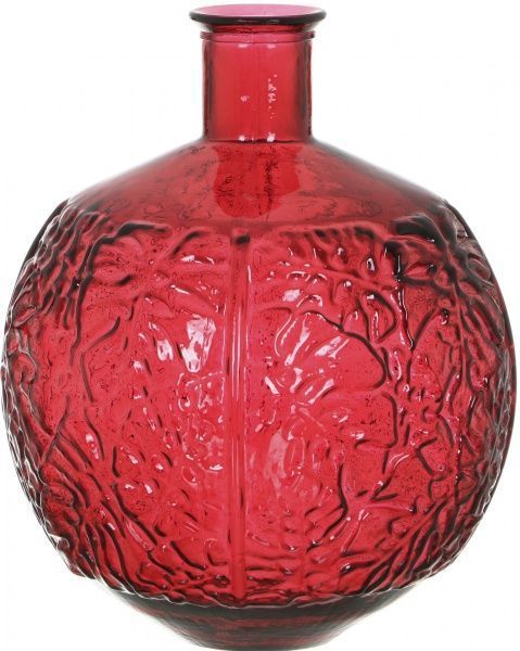 Ваза стеклянная красная Jungla 44 см San Miguel