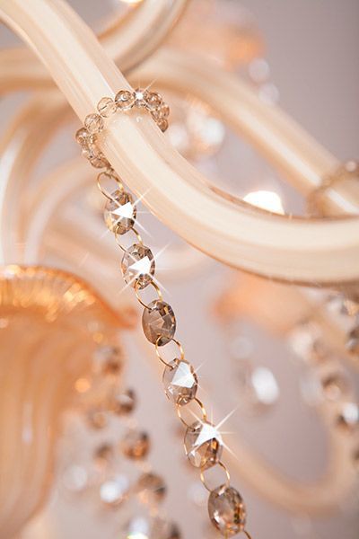 Люстра подвесная Strotskis Albertina 15x60 Вт E14 золотисто-бежевый 124/10+5 