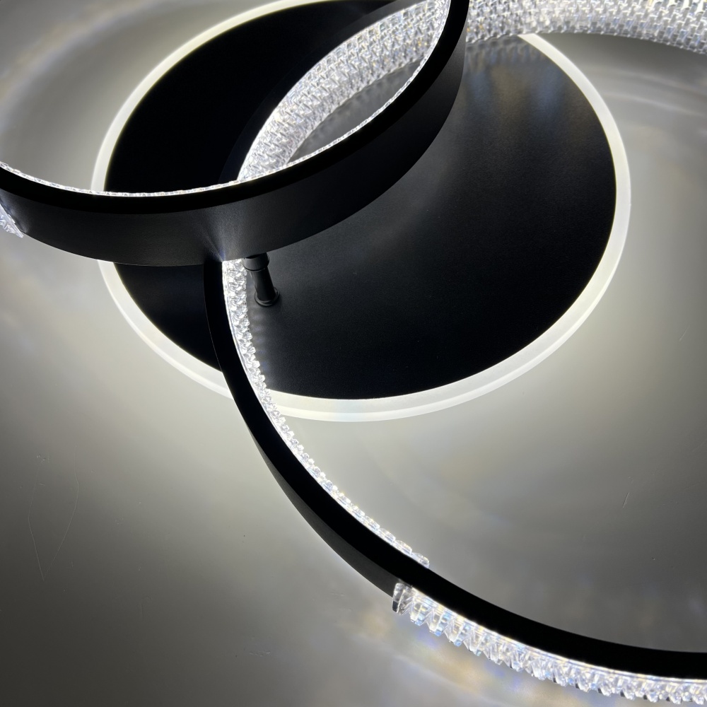 Люстра світлодіодна Luminaria 80 Вт LED-модуль чорний AKRILIKA ROUND 80W 3R BLACK