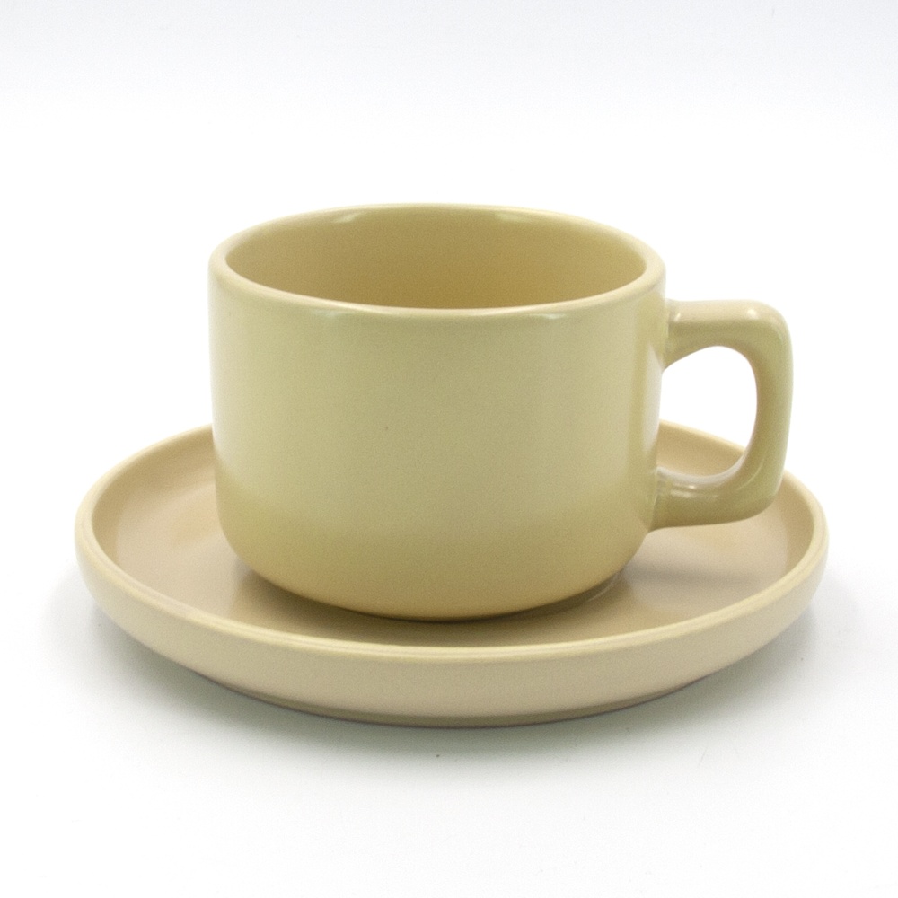 Чашка с блюдцем Milika Sonata Yellow 250 мл M0430-3144-CS-YL