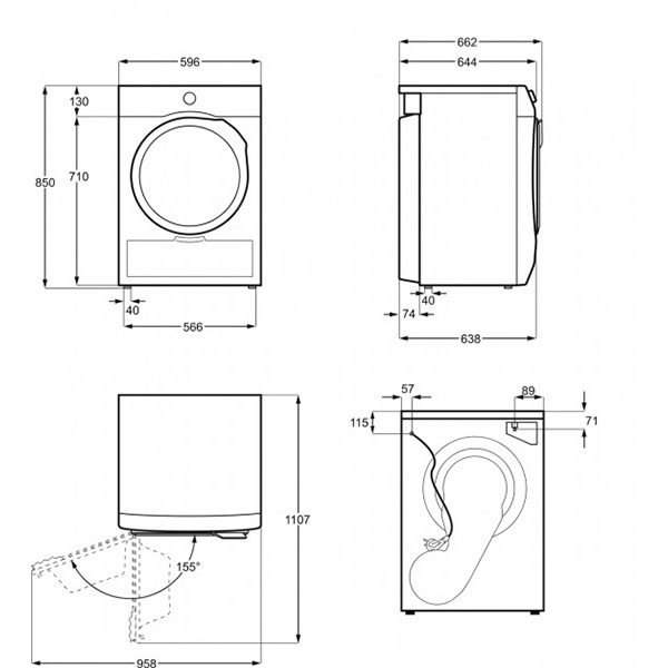Сушильна машина Electrolux EW8HR259ST