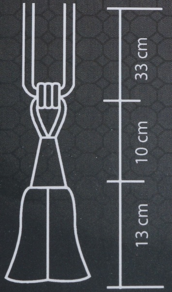 Подхват для штор 2019-54-K-85 кремовый/бирюзовый Majestic