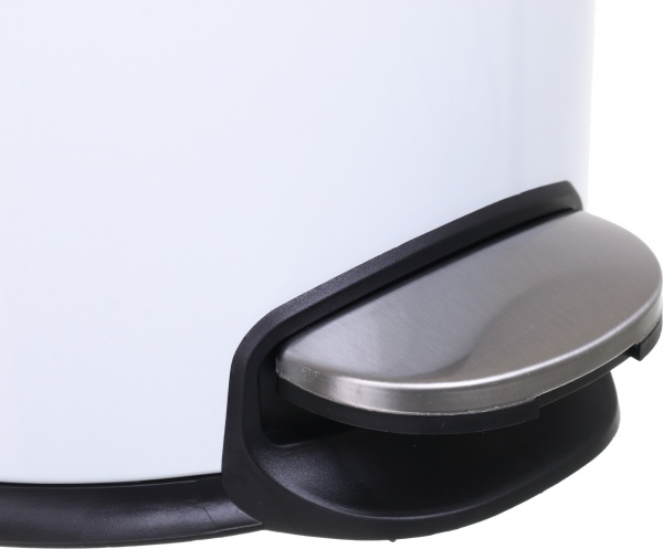 Ведро с педалью Java JH-8853 — 8L white SOFT CLOSE