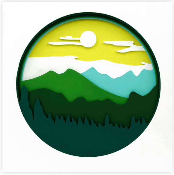 Набор для рисования картина 3D Пейзаж. Горы 2 (N0003509) 30х30 см Rosa Talent 